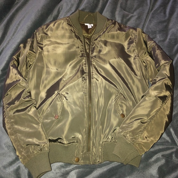 Nordstrom BP bp olive army green bomber jacket - Picture 4 of 5